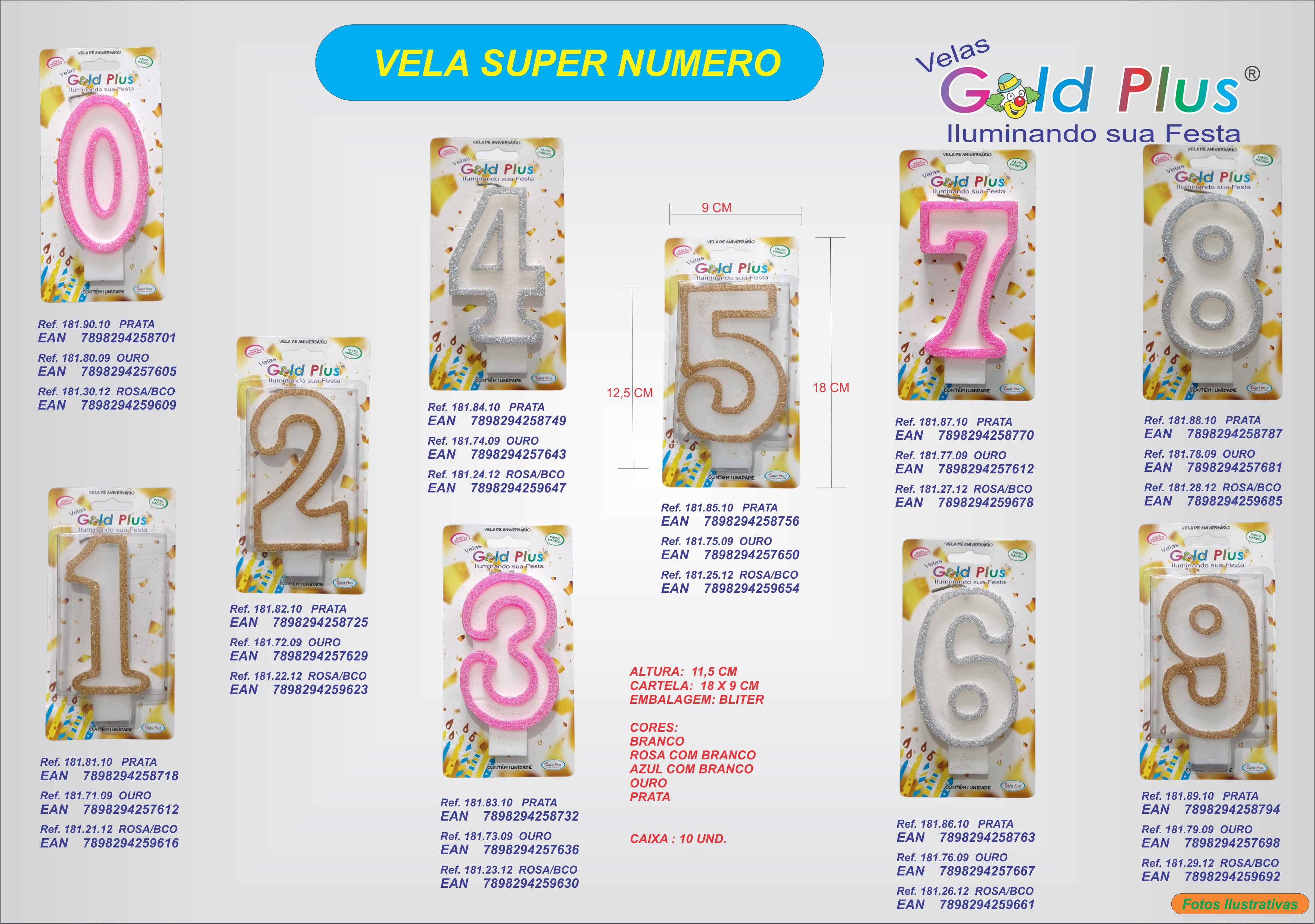 REF. 181 - VELA SUPER NUMERO